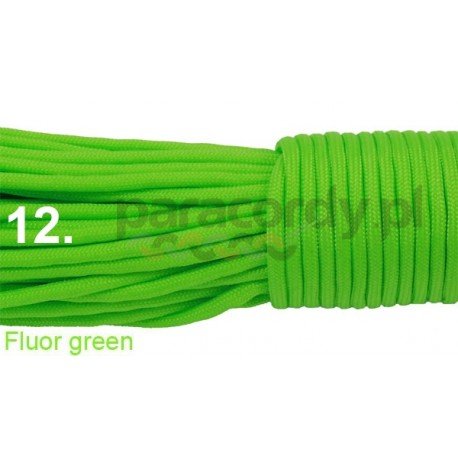 Paracord 550 linka kolor fluor green