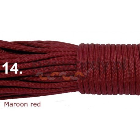 Paracord 550 linka kolor maroon red