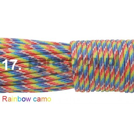 Paracord 550 linka kolor rainbow camo