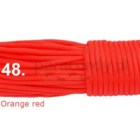 Paracord 550 linka kolor orange red