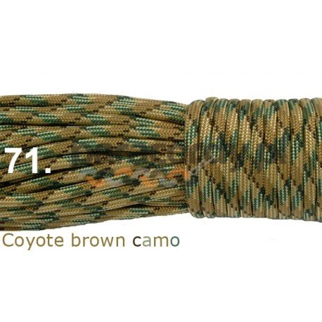 Paracord 550 linka kolor coyote brown camo