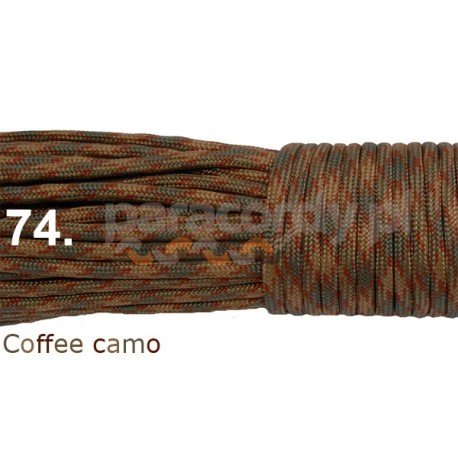 Paracord 550 linka kolor coffe camo