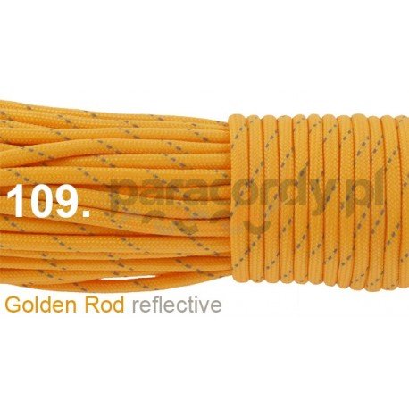 Paracord 550 linka kolor golden rod reflective