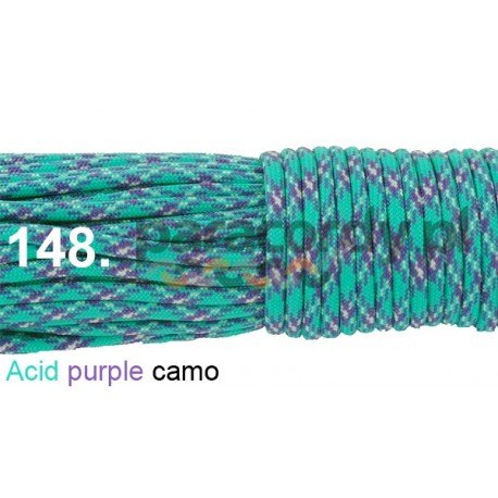 Paracord 550 linka kolor acid purple camo