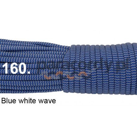 Paracord 550 linka kolor blue white wave