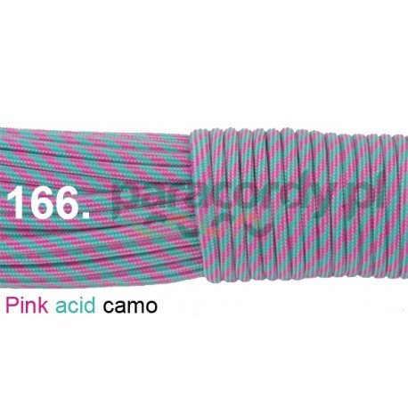 Paracord 550 linka kolor pink acid camo