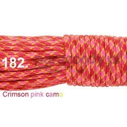 Paracord 550 linka kolor crimson pink camo