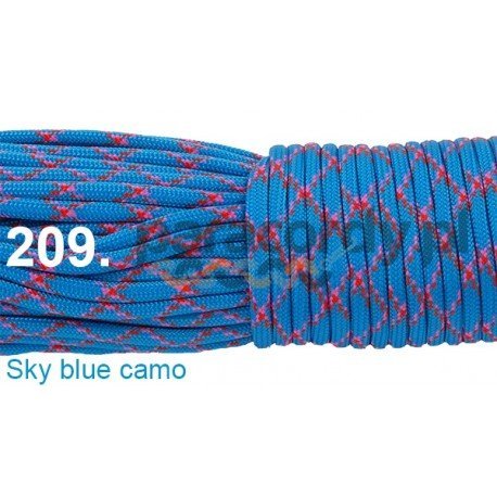 Paracord 550 linka kolor sky blue camo