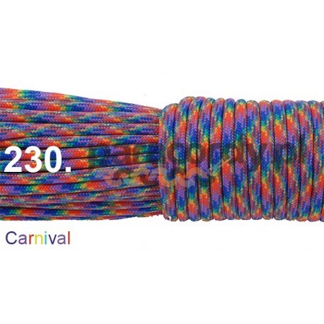Paracord 550 linka kolor carnival