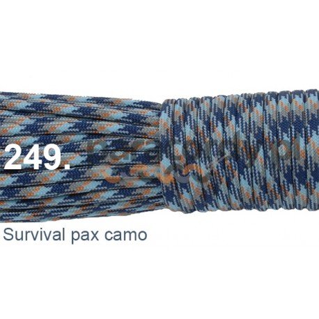 Paracord 550 linka kolor survival pax camo