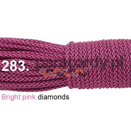 Paracord 550 linka kolor bright pink diamonds