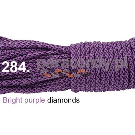 Paracord 550 linka kolor bright purple diamonds