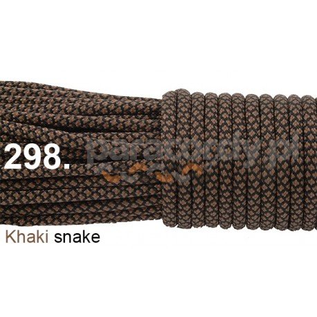 Paracord 550 linka kolor khaki snake