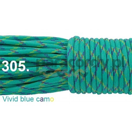 Paracord 550 linka kolor vivid blue camo