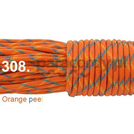 Paracord 550 linka orange peel