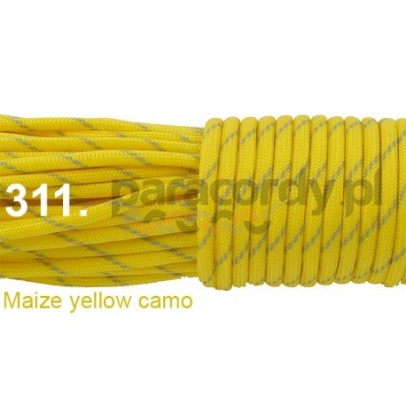 Paracord 550 linka kolor maize yellow camo