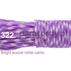 Paracord 550 linka kolor bright purple white camo