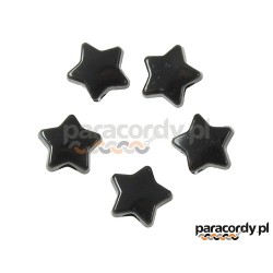 Gwiazdka akrylowa, do wyrobów z Paracordu, kolor czarny połysk