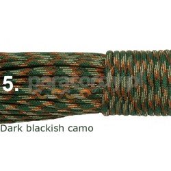 Paracord army blackish camo